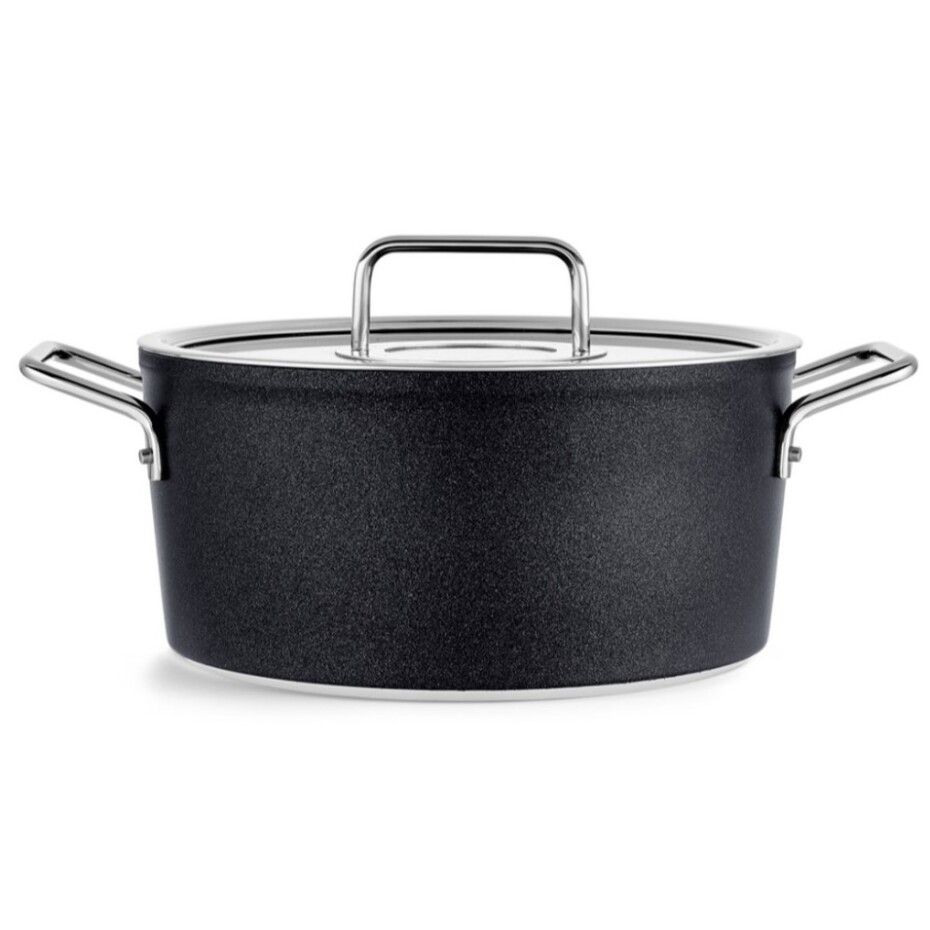 Vysoký kastrol ADAMANT 24 cm, černá, hliník, Fissler - main (2)