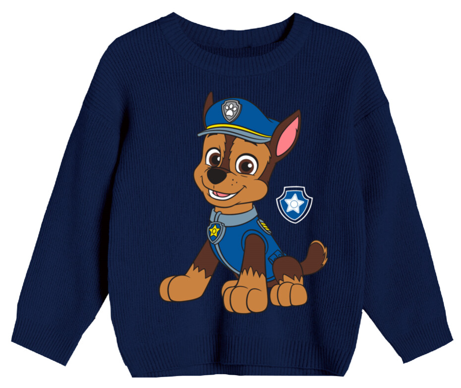 Paw Patrol - Tlapková patrola -Licence Chlapecký svetřík - Paw Patrol 52452243, tmavě modrá Barva: Modrá tmavě, Velikost: 98 - main (0)