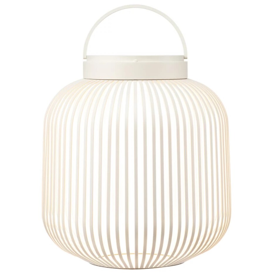 Přenosná stolní lampa LITO M 30,5 cm, LED, hedvábně šedá, ocel, Blomus - main (4)