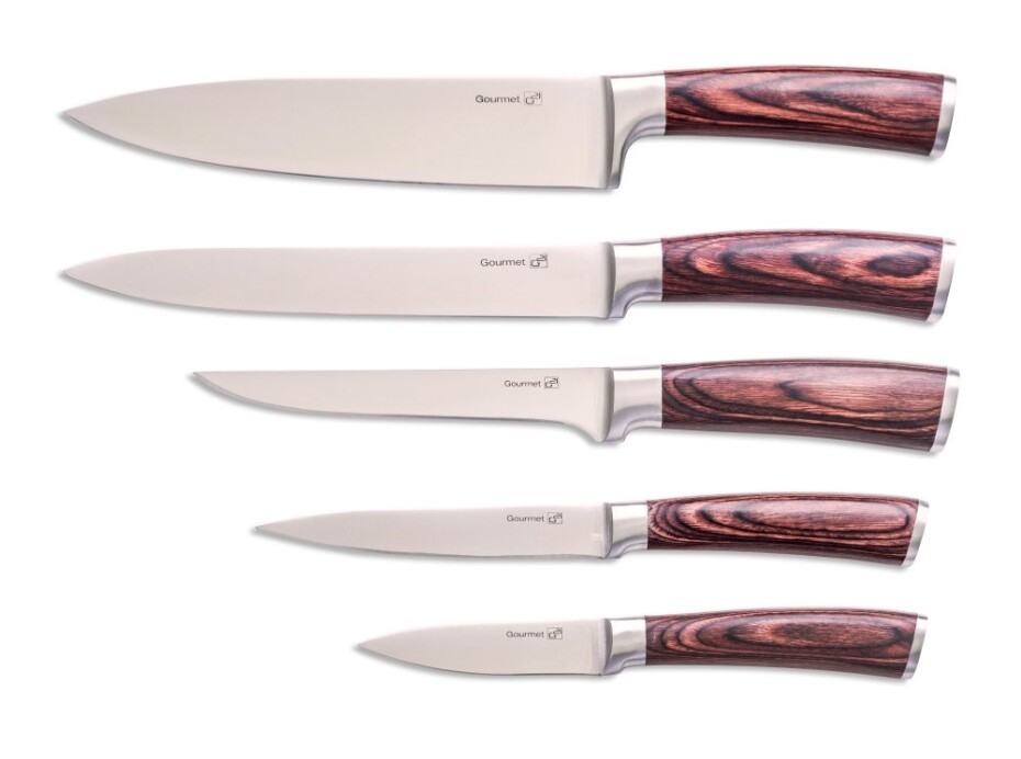 G21 Sada nožů G21 Gourmet Nature 5 ks + bambusový blok G21-6002218 - main (1)