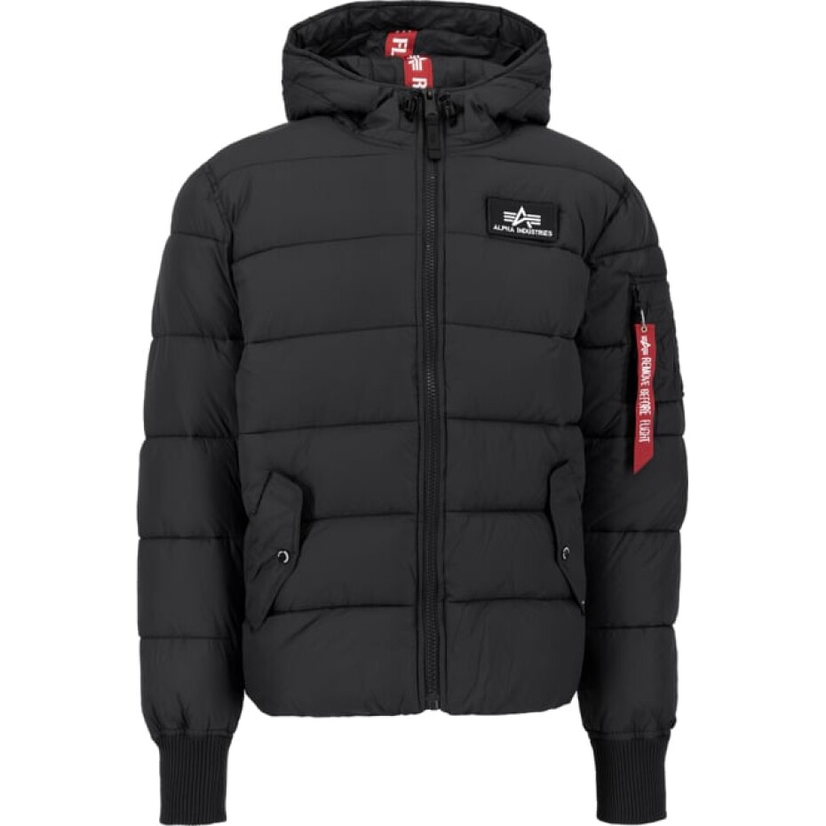 Alpha Industries Bunda  Hooded Puffer  FD černá S - main (0)