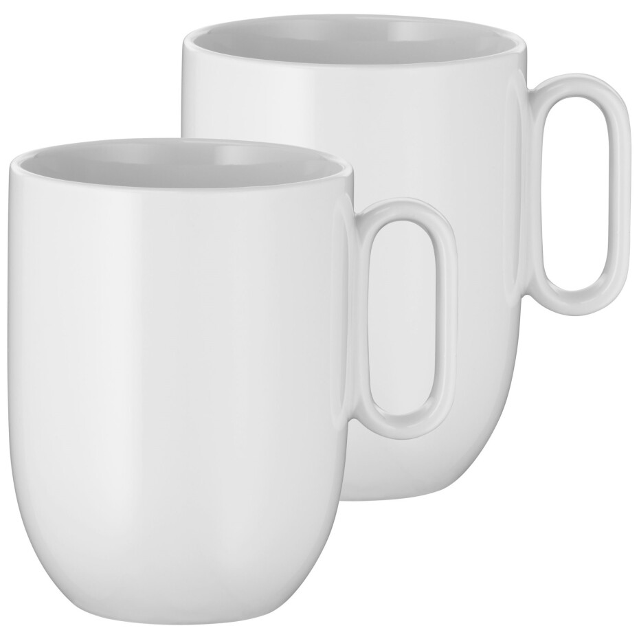 Šálek na kávu BARISTA, sada 2 ks, s podšálky, bílá, WMF - main (0)