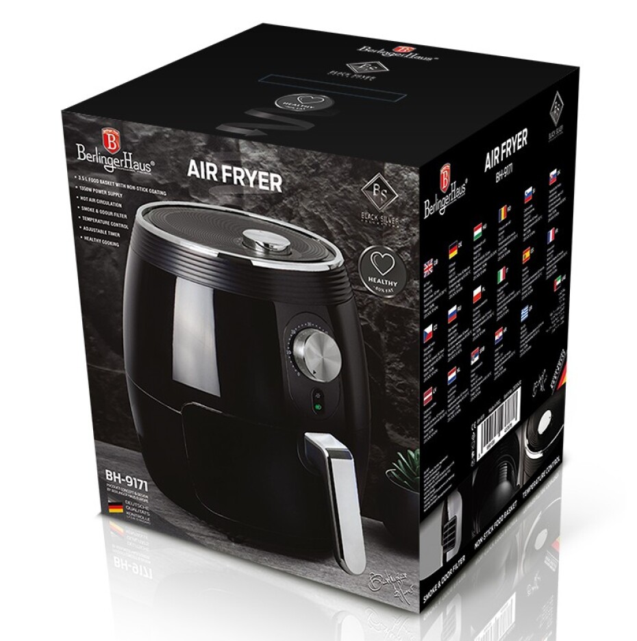 BERLINGERHAUS Horkovzdušná fritéza 3,5 l Black Silver Collection BH-9171 - main (2)