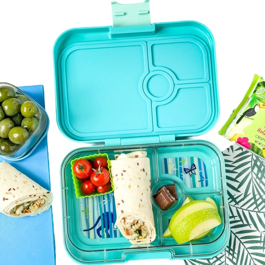 Bento box PANINO 750 ml, tropicky modrá / panter, Yumbox - main (1)