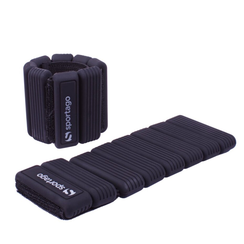 Sportago Fity Groove silikonové závaží na kotníky 2x0,5 kg, černé - main (0)