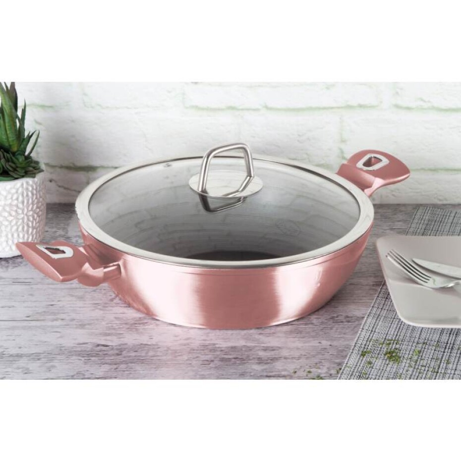 BERLINGERHAUS Pekáč s poklicí s titanovým povrchem 28 cm I-Rose Edition  BH-6037 - main (1)