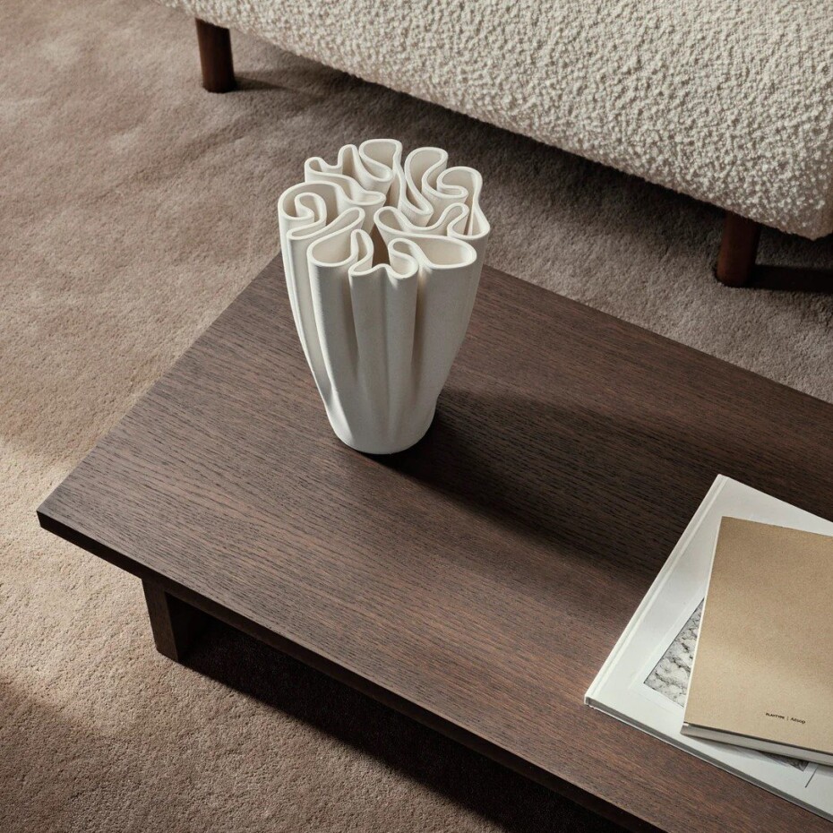 Váza DEDALI 25,5 cm, bílá, kamenina, ferm LIVING - main (4)