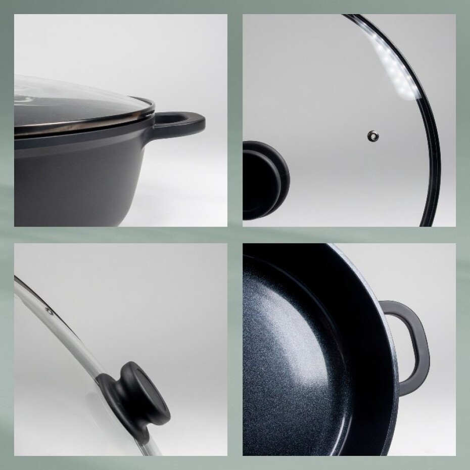 KELA WOK pánev s keramickým povrchem a poklicí ATURA 32 cm KL-15174 - main (3)