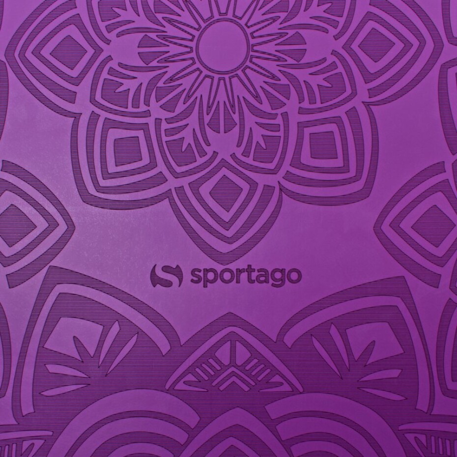 Gumová jóga podložka Sportago Šánti 183x66 cm - fialová - main (5)