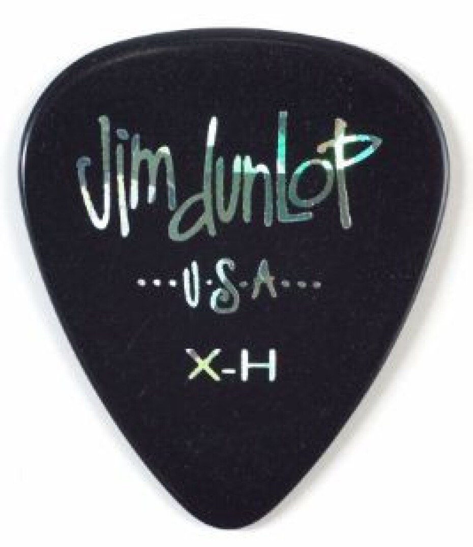 Dunlop 483P03XH Genuine Celluloid Extra Heavy Black - main (0)