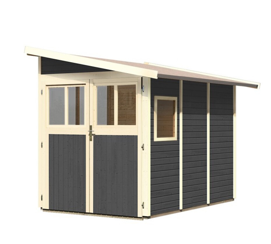 Dřevěný domek KARIBU WANDLITZ 3 (73073) šedý LG3090 - main (0)