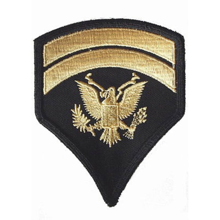 Nášivka: Hodnost US ARMY rukávová Specialist Sixth Class černá | žlutá - main (0)