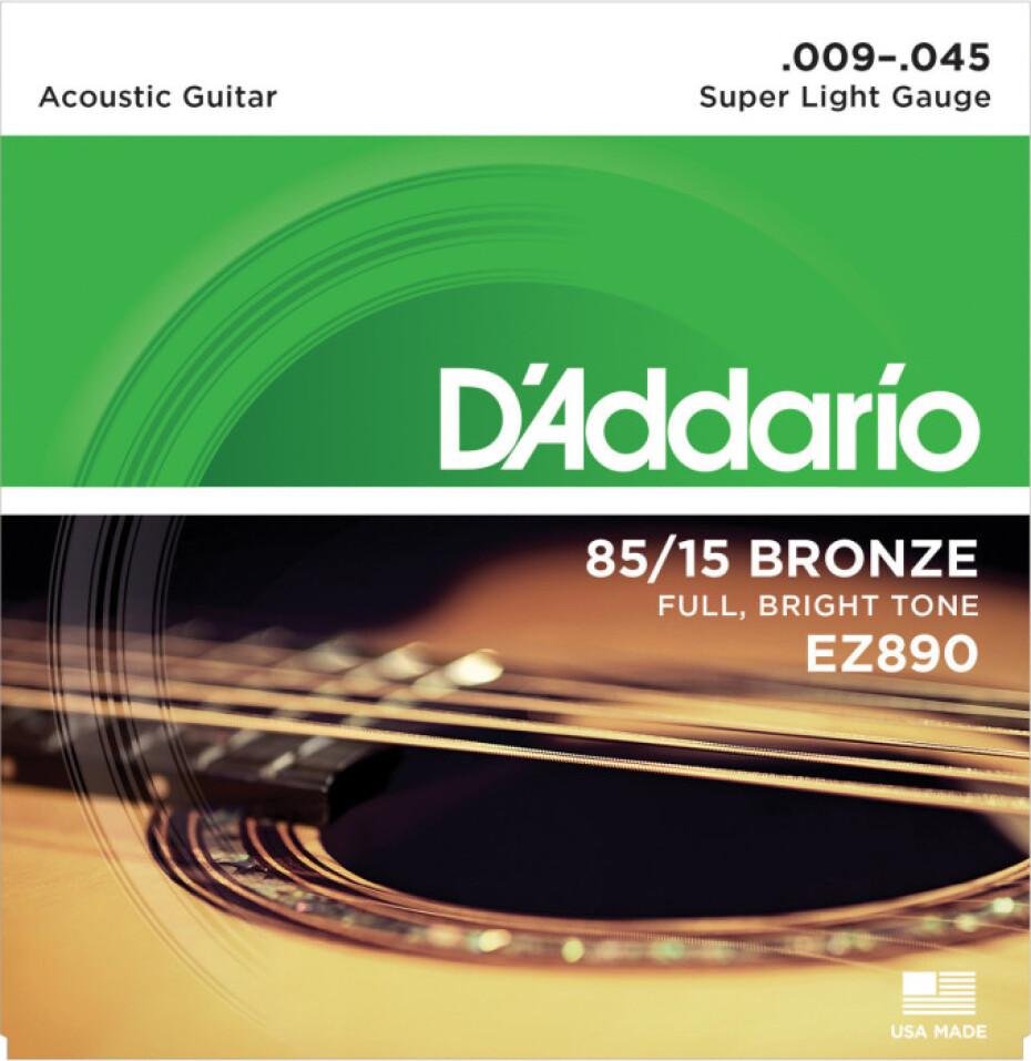 D'Addario EZ890 80/15 Bronze Super Light - .009 - .045 - main (0)