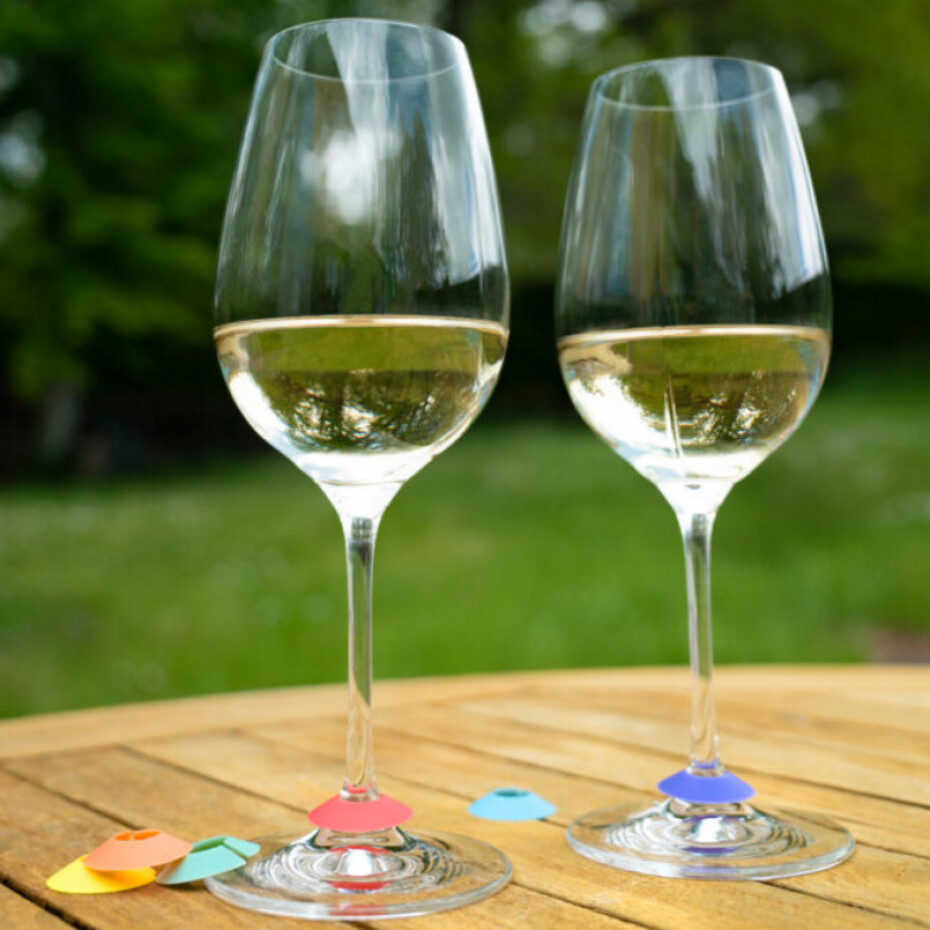 Rozlišovače na sklenice RAINBOW, sada 9 ks, L'Atelier du Vin - main (1)