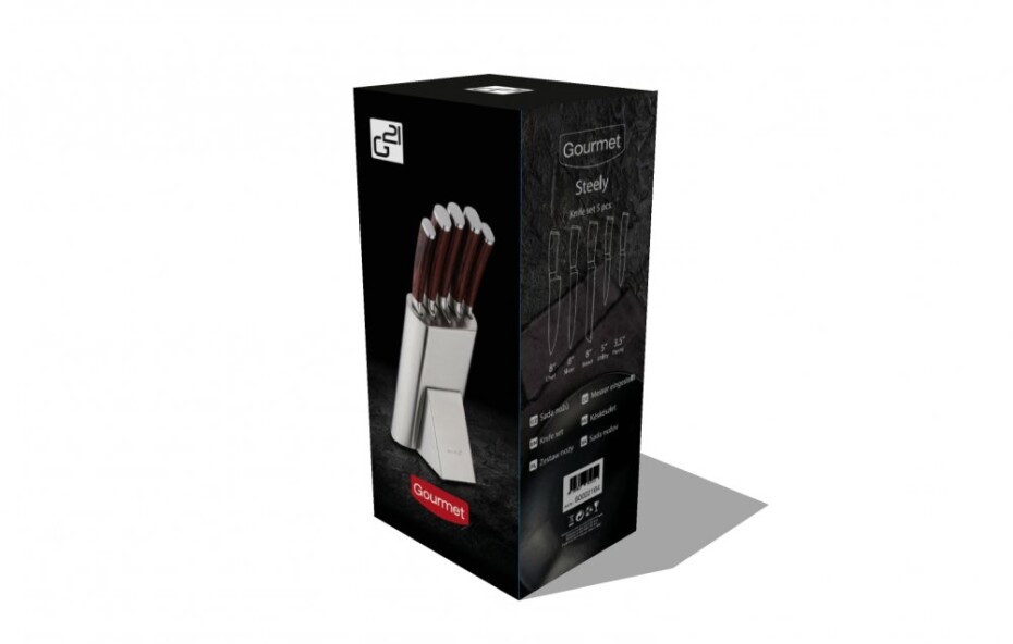 G21 Sada nožů G21 Gourmet Steely 5 ks + nerez blok G21-60022164 - main (6)