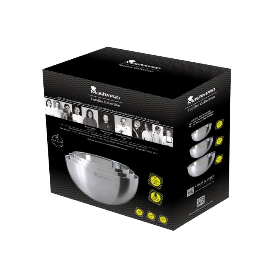 Masterpro Misky míchací sada 3 ks 17, 19, 25 cm nerez BGEU-5574-6 - main (1)