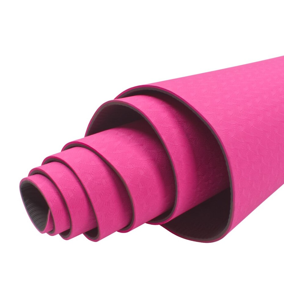 Podložka na cvičení Sportago TPE Yoga dvouvrstvá 173x61x0,4 cm, růžová - main (8)