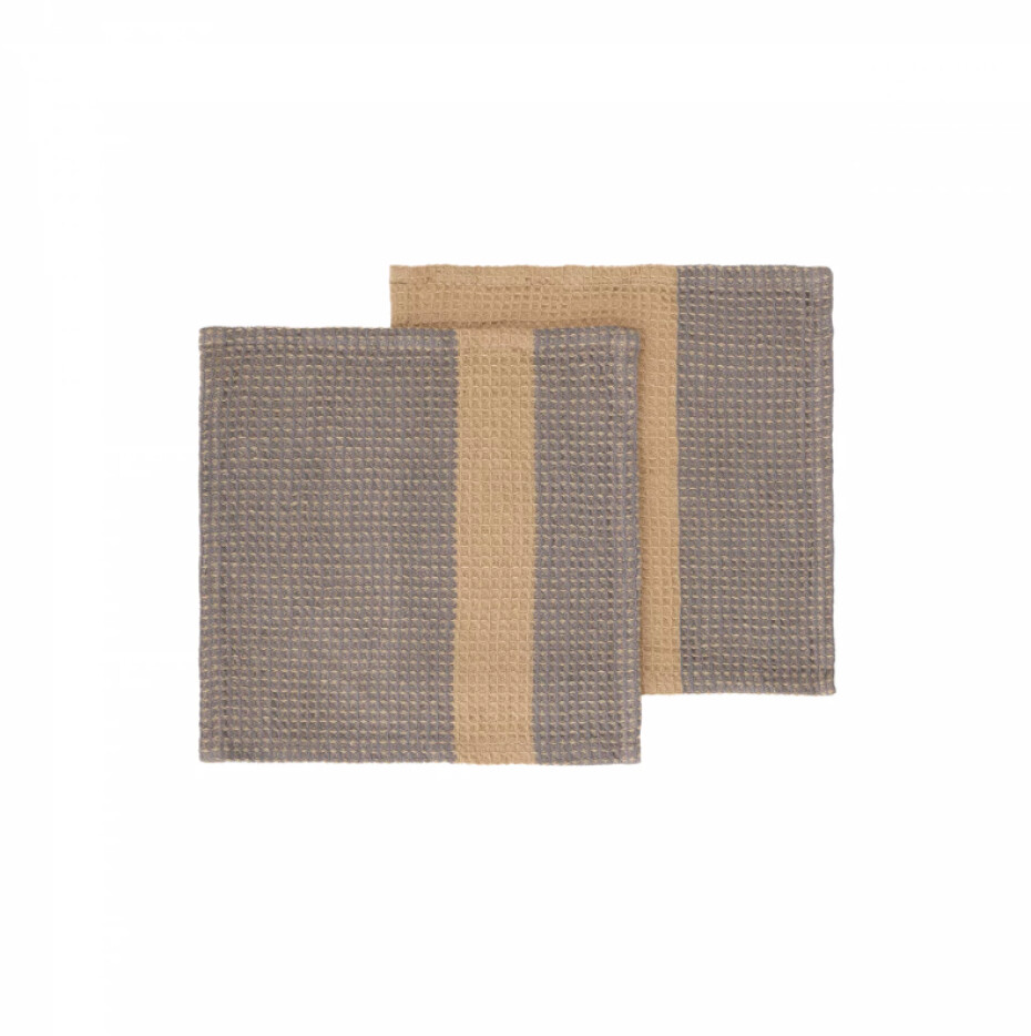 BLOMUS Utěrka 25x25 cm sada 2ks Steel Gray/Tan GANO - main (0)