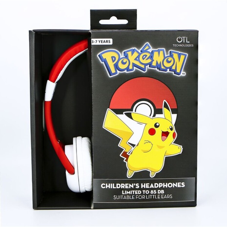 OTL dětská náhlavní sluchátka s motivem Pokémon červené - main (4)