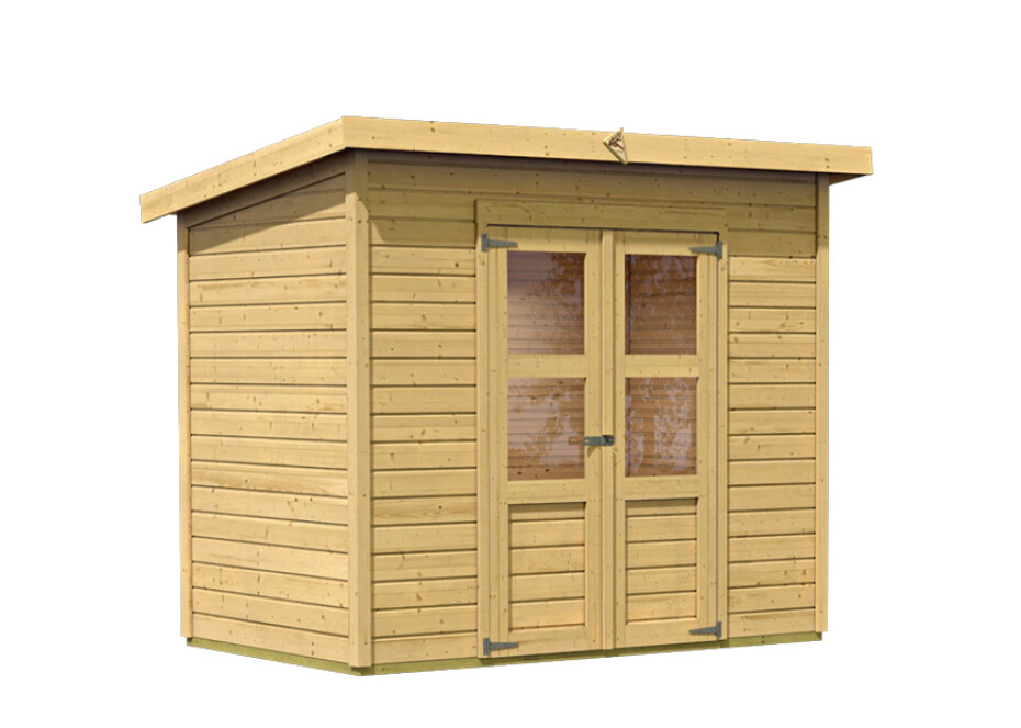 Dřevěný domek KARIBU MERSEBURG 6 (73065) natur LG1748 - main (0)