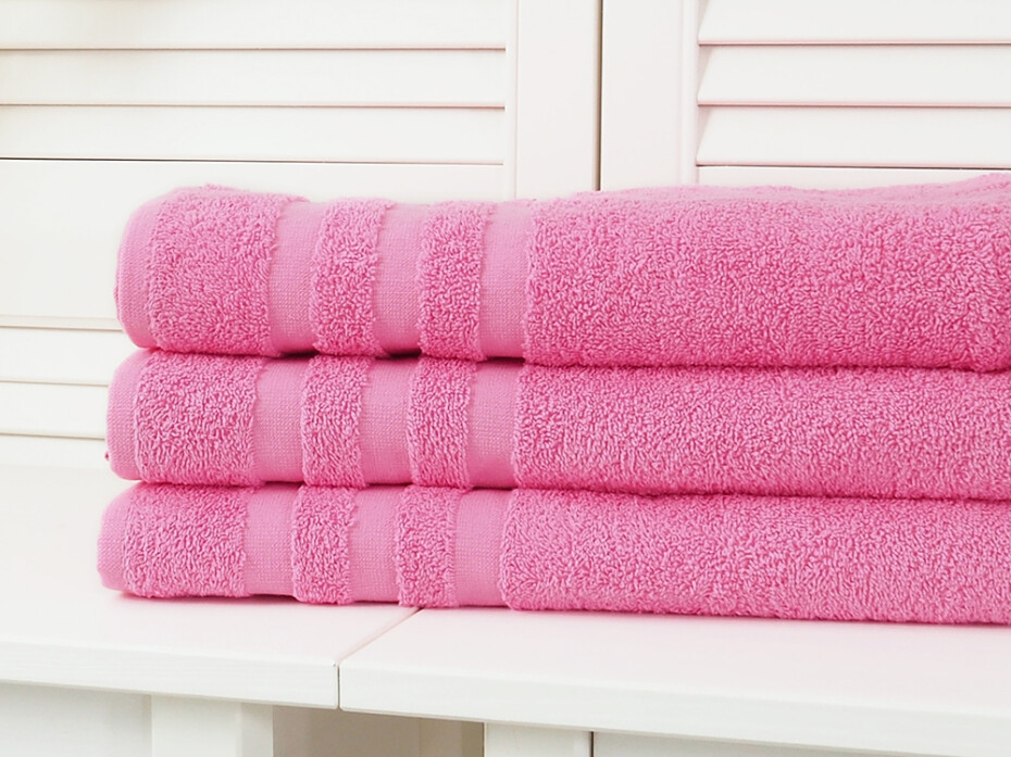 B.E.S. - Petrovice, s.r.o. Bavlněný froté ručník Standard - Pink Rozměr: 50 x 100 - main (2)