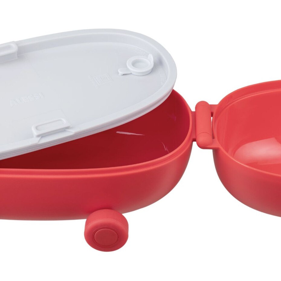 Svačinový box FOOD À PORTER SNACKMOBILE, 2 komory, červená, Alessi - main (5)