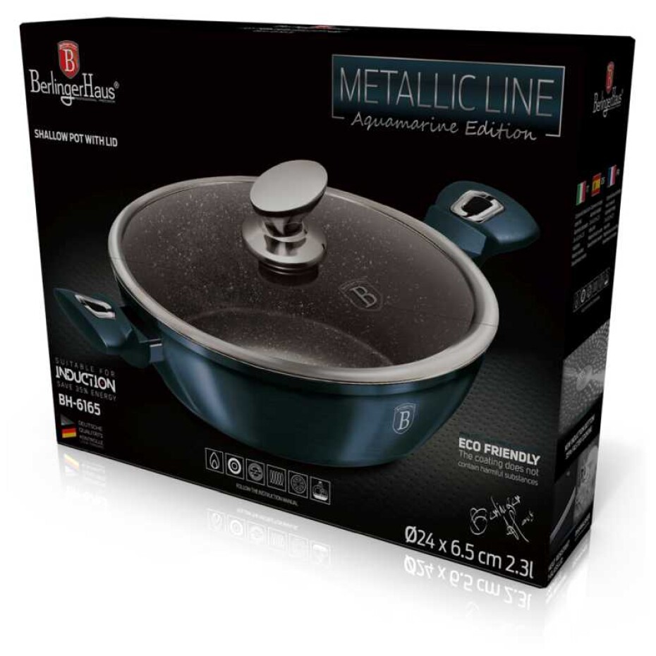 BERLINGERHAUS Pekáč s mramorovým povrchem a poklicí 24 Aquamarine Metallic Line BH-6165 - main (4)