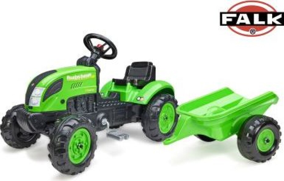 Falk Šlapací traktor 2057L Country Farmer s přívěsem - zelený - main (0)