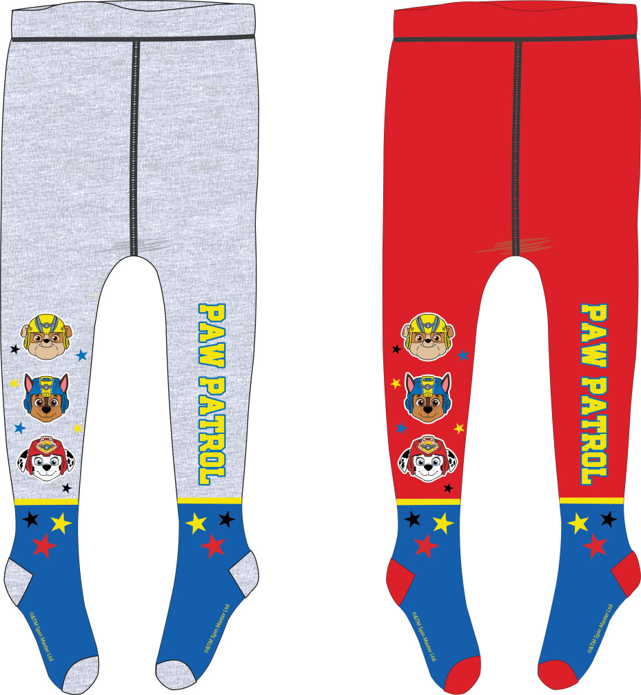 Paw Patrol - Tlapková patrola -Licence Chlapecké punčocháče - Paw Patrol 52361367, červená Barva: Červená, Velikost: 98-104 - main (0)