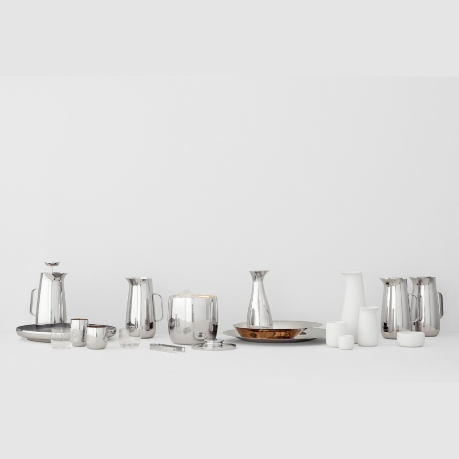 Dekorativní podnos NORMAN FOSTER 46 cm, stříbrná / zlatá, nerezová ocel, Stelton - main (3)