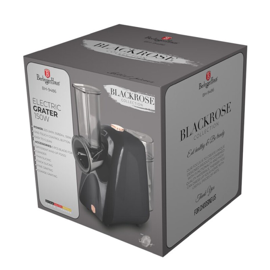 BERLINGERHAUS Elektrické struhadlo na zeleninu a ovoce Black Rose Collection BH-9486 - main (3)