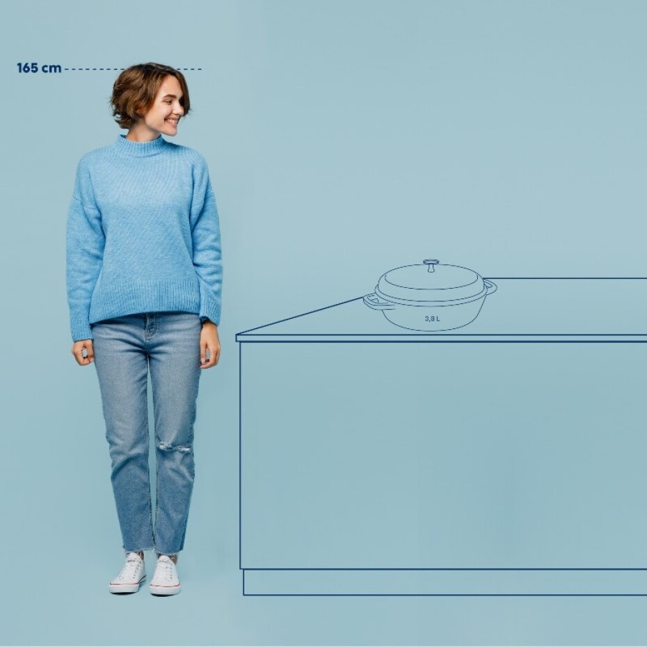 KELA Hluboká pánev litinová CALIDO 28 cm 3,8 l šedá KL-12614 - main (2)