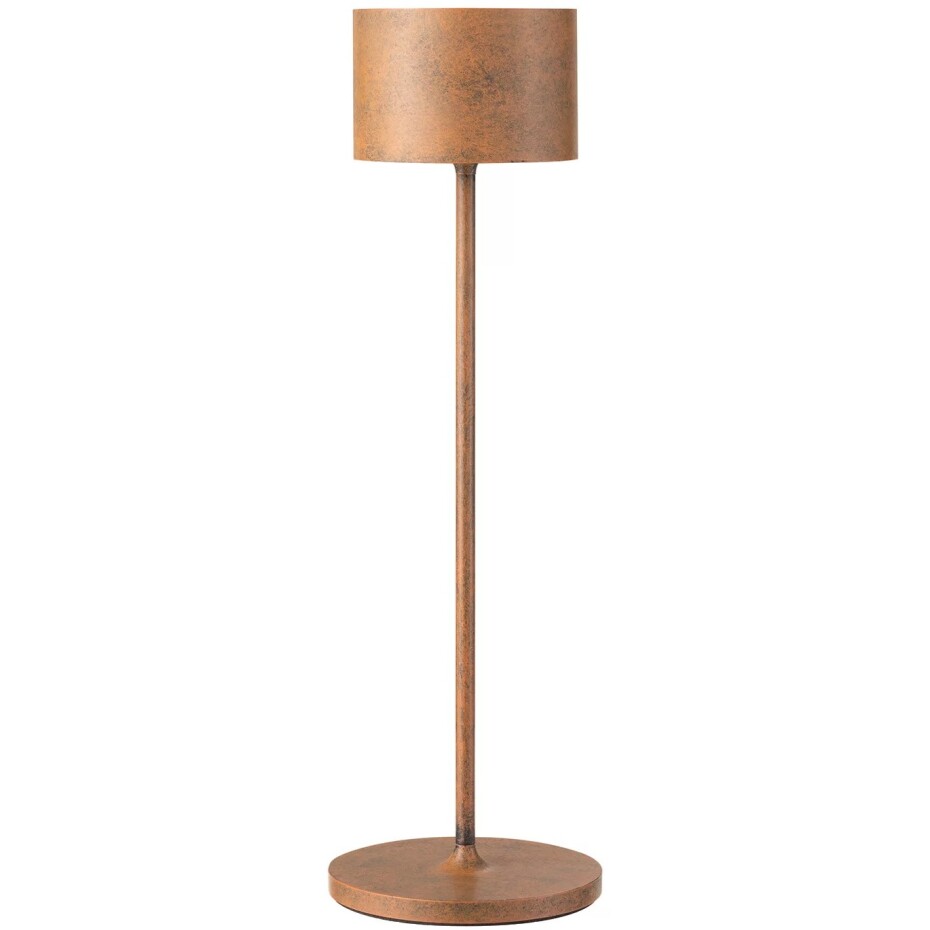Přenosná stolní lampa FAROL 35,5 cm, LED, rezavá, hliník, Blomus - main (0)