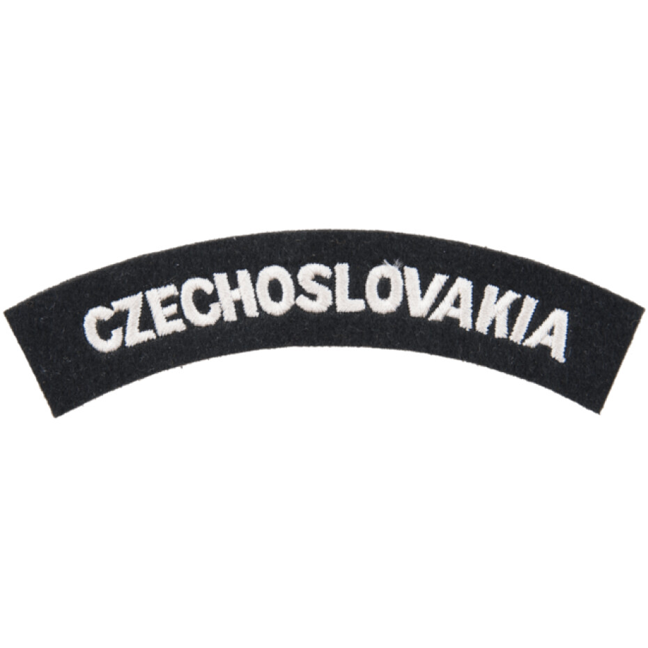 Nášivka: CZECHOSLOVAKIA černá | bílá - main (0)