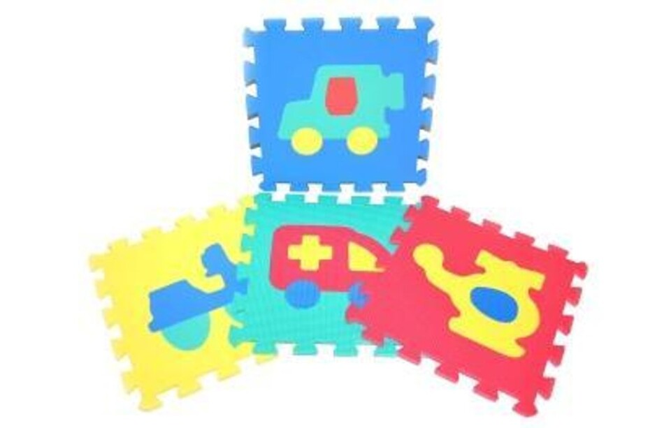 Měkké puzzle bloky dopravní prostředky 30 cm, WIKY, 118629 - main (0)