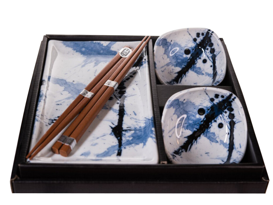 Sada na sushi BLUE & WHITE, sada 6 ks, MIJ - main (0)