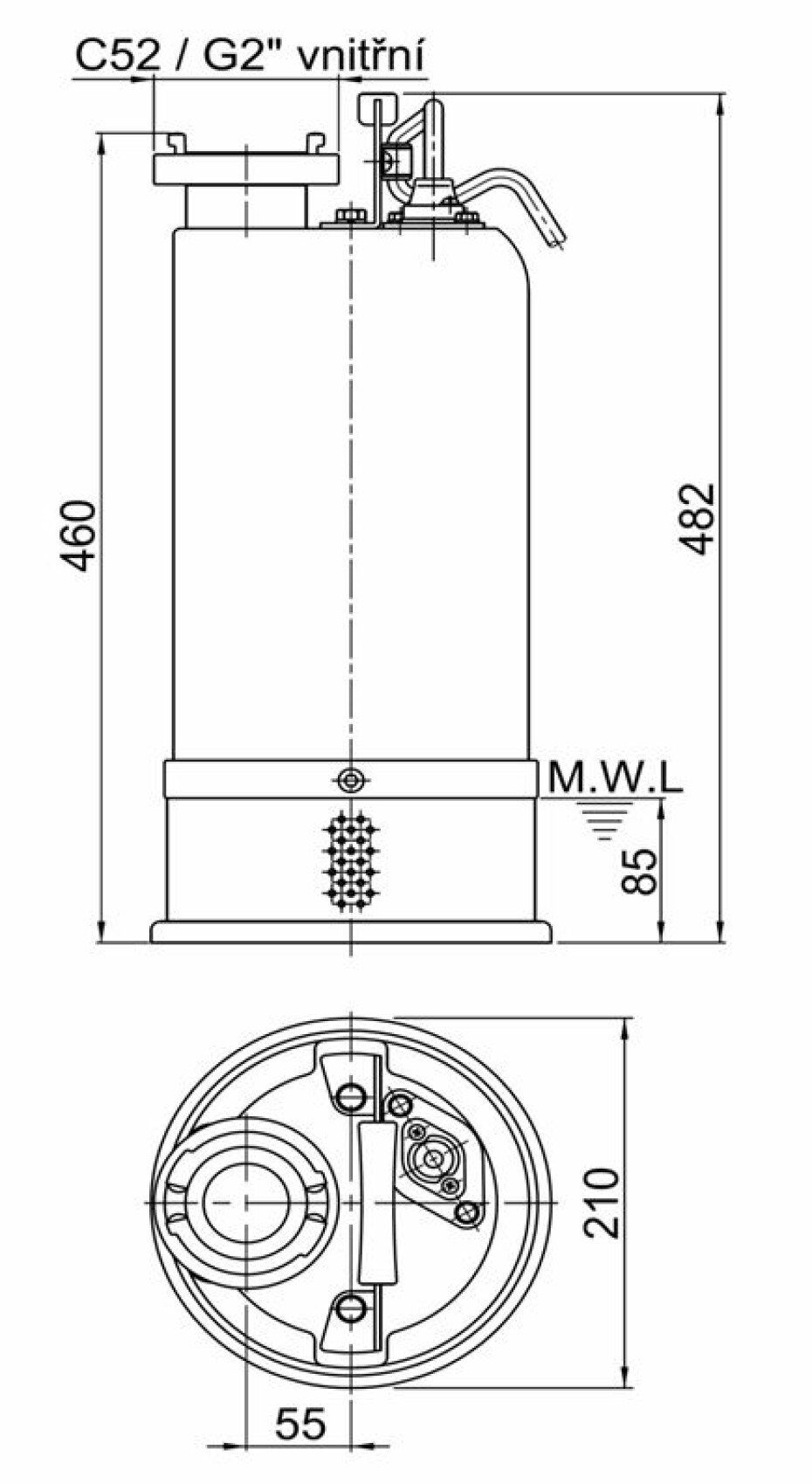 HCP 50ICA21.1 230V kalové čerpadlo s chlazeným pláštěm - main (2)