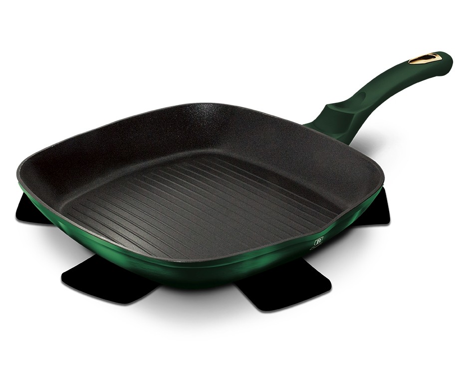 BERLINGERHAUS Pánev grilovací s titanovým povrchem 28 cm Emerald Collection BH-6050 - main (3)