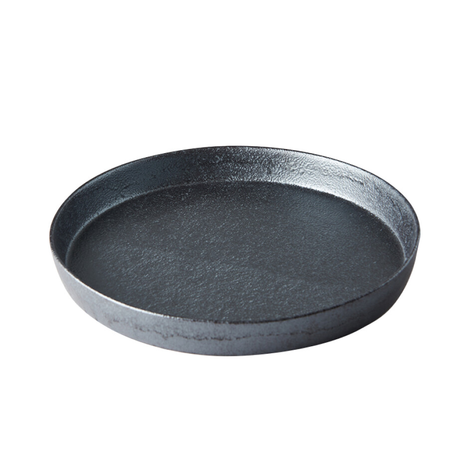 Jídelní talíř CRAFT 26 cm, s vysokým okrajem, černá, MIJ - main (0)