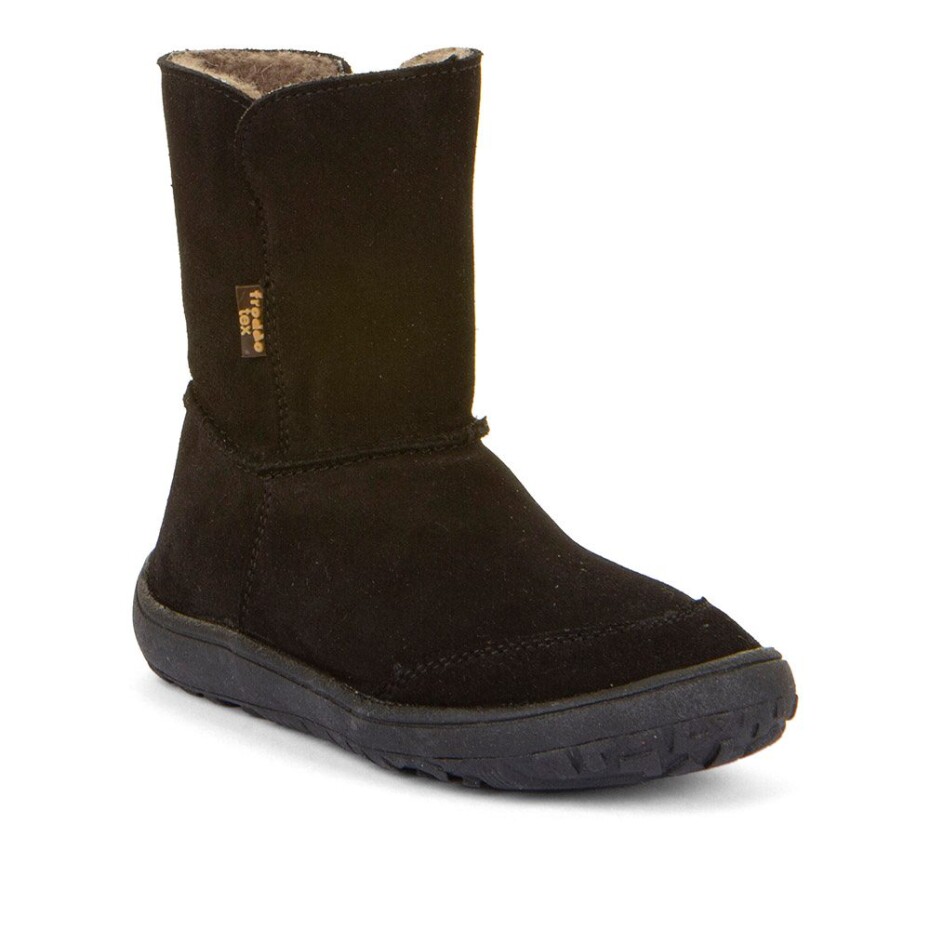Dětské zimní barefoot boty TEX SUEDE  Black, Froddo, G3160238-4, černá - 29 - main (0)