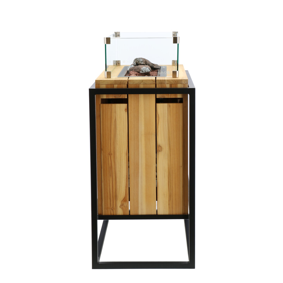 Oddělovací ohniště Cosiloft divider černý rám / teak COSI - main (4)