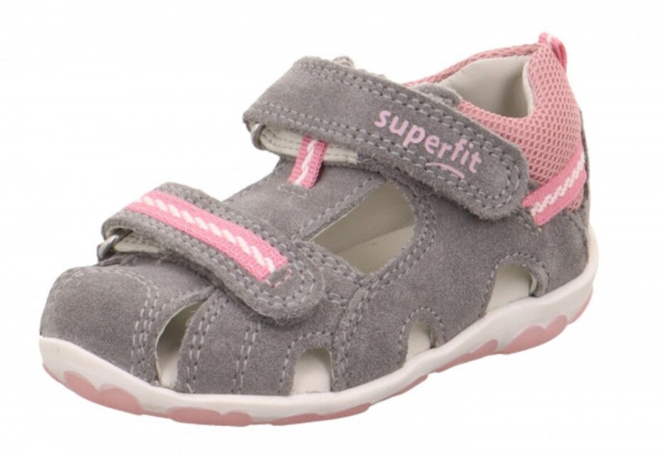 Dívčí sandály FANNI, Superfit, 1-600036-2510, šedá - 27 - main (0)