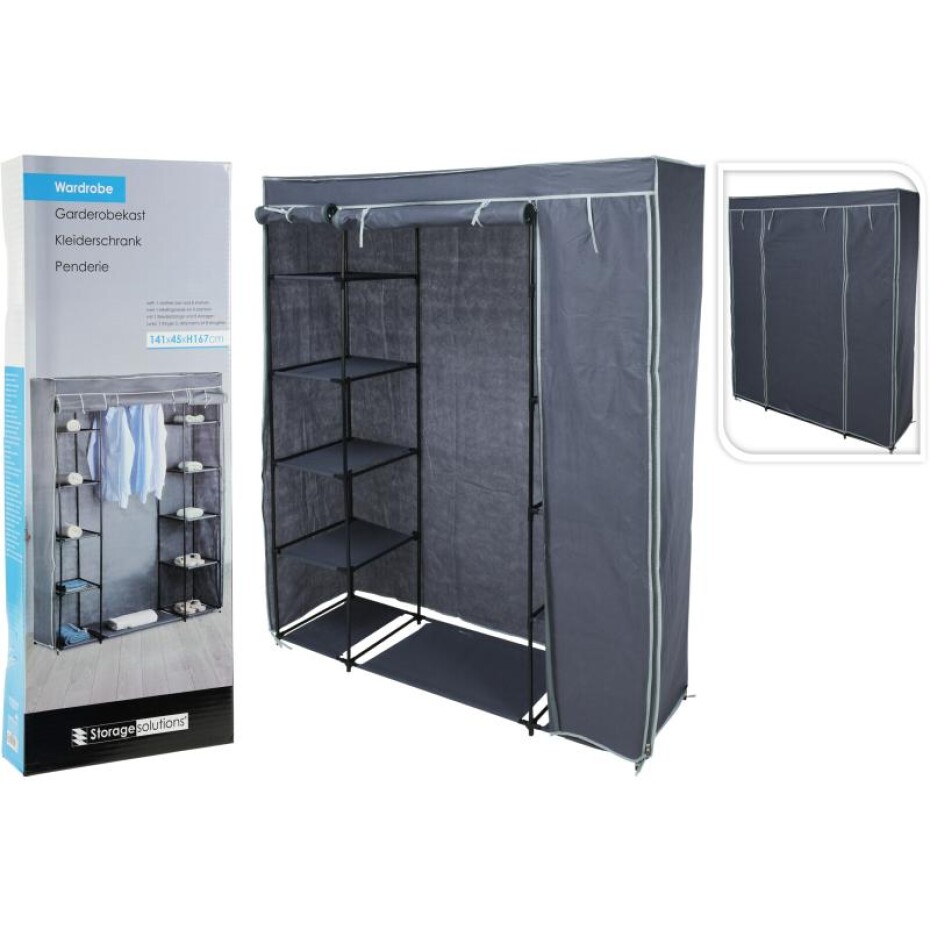 HOMESTYLING Šatní skříň 141 x 45 x 167 cm KO-C80652670 - main (1)