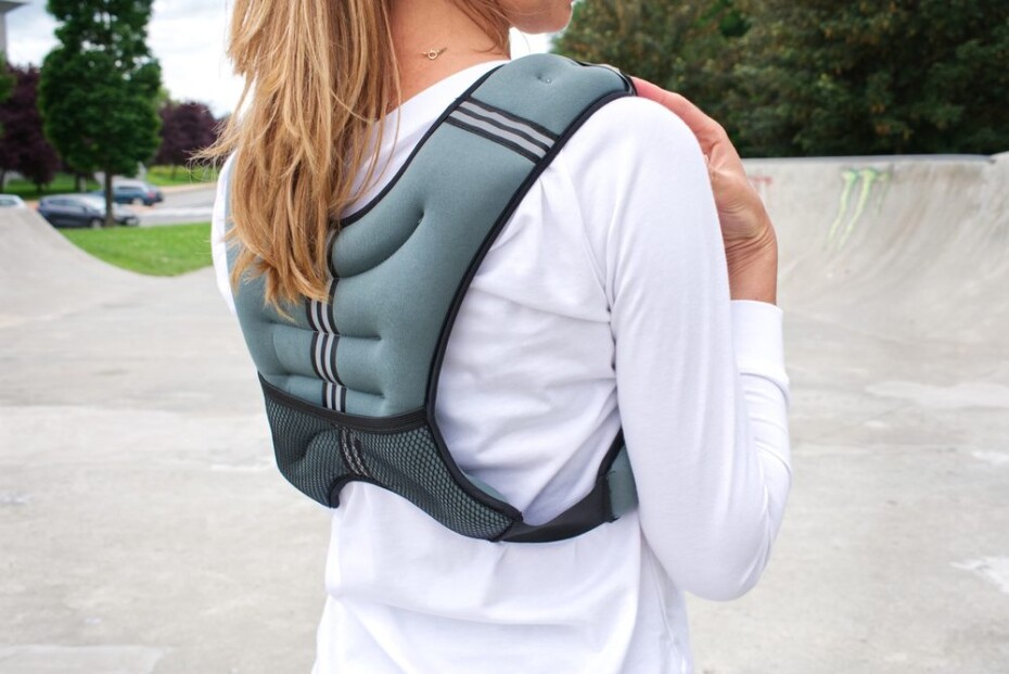 Zátěžová vesta na běh Sportago Brisk 5 kg, šedá - main (4)
