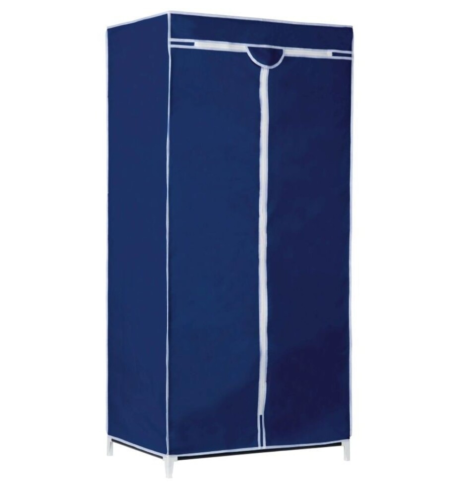 ALPINA Textilní šatní skříň 75x50x160cm tmavě modrá ED-208328 - main (1)
