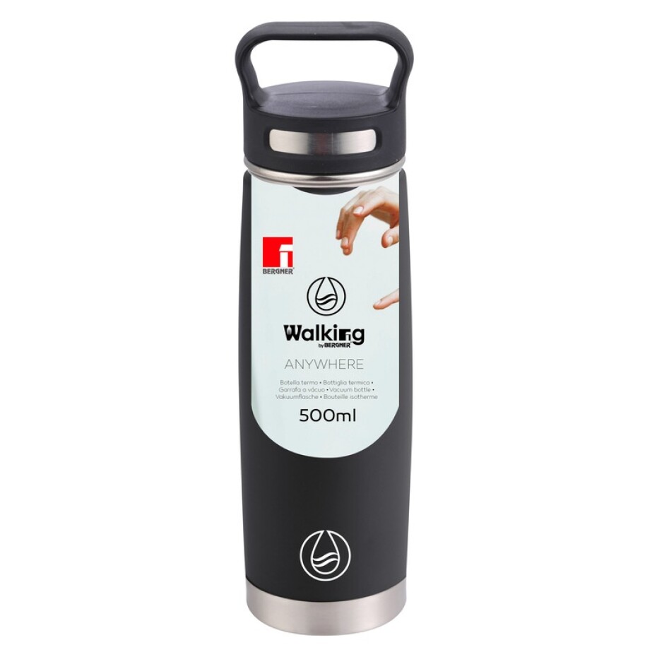 BERGNER Termoska lahev nerezová ocel 0,5 l černá BG-37572-MBK - main (0)