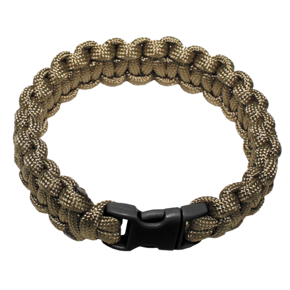 Náramek Paracord 1.9, plast. spona okrový M - main (0)