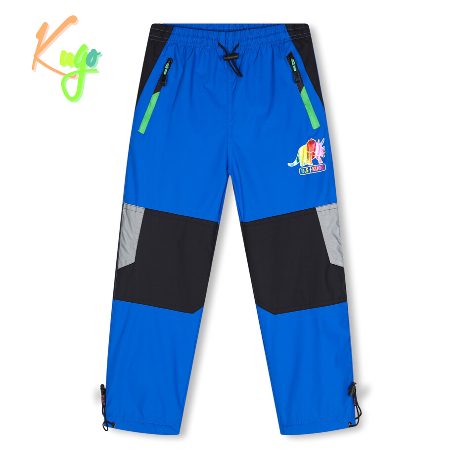 Chlapecké šusťákové kalhoty, zateplené - KUGO DK7128, modrá Barva: Modrá, Velikost: 98 - main (0)