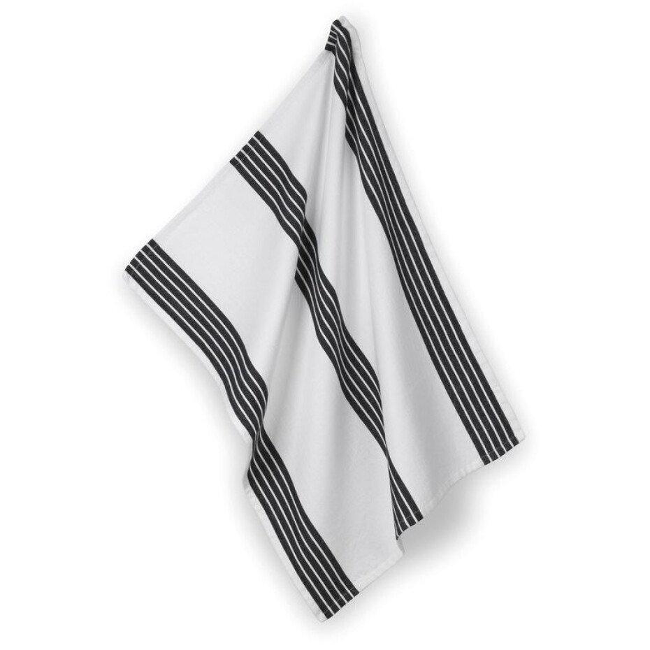 KELA Utěrka Gianna 100% bavlna bílo-černé proužky KL-12785 - main (0)