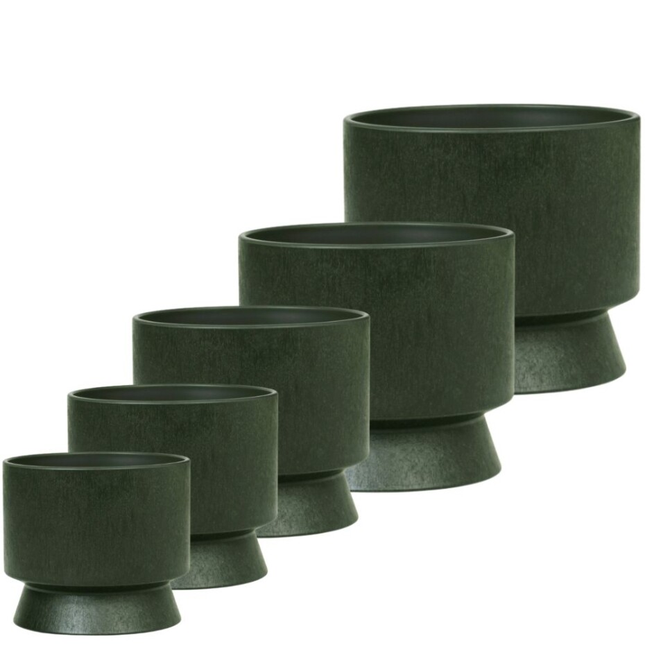 Květináč RECYCLED 15 cm, tmavě zelená, Rosendahl - main (11)